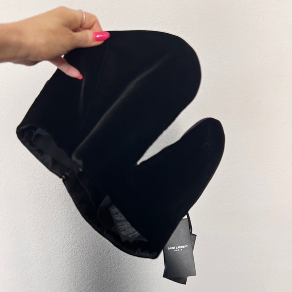 SAINT LAURENT Velvet Bustier Small
